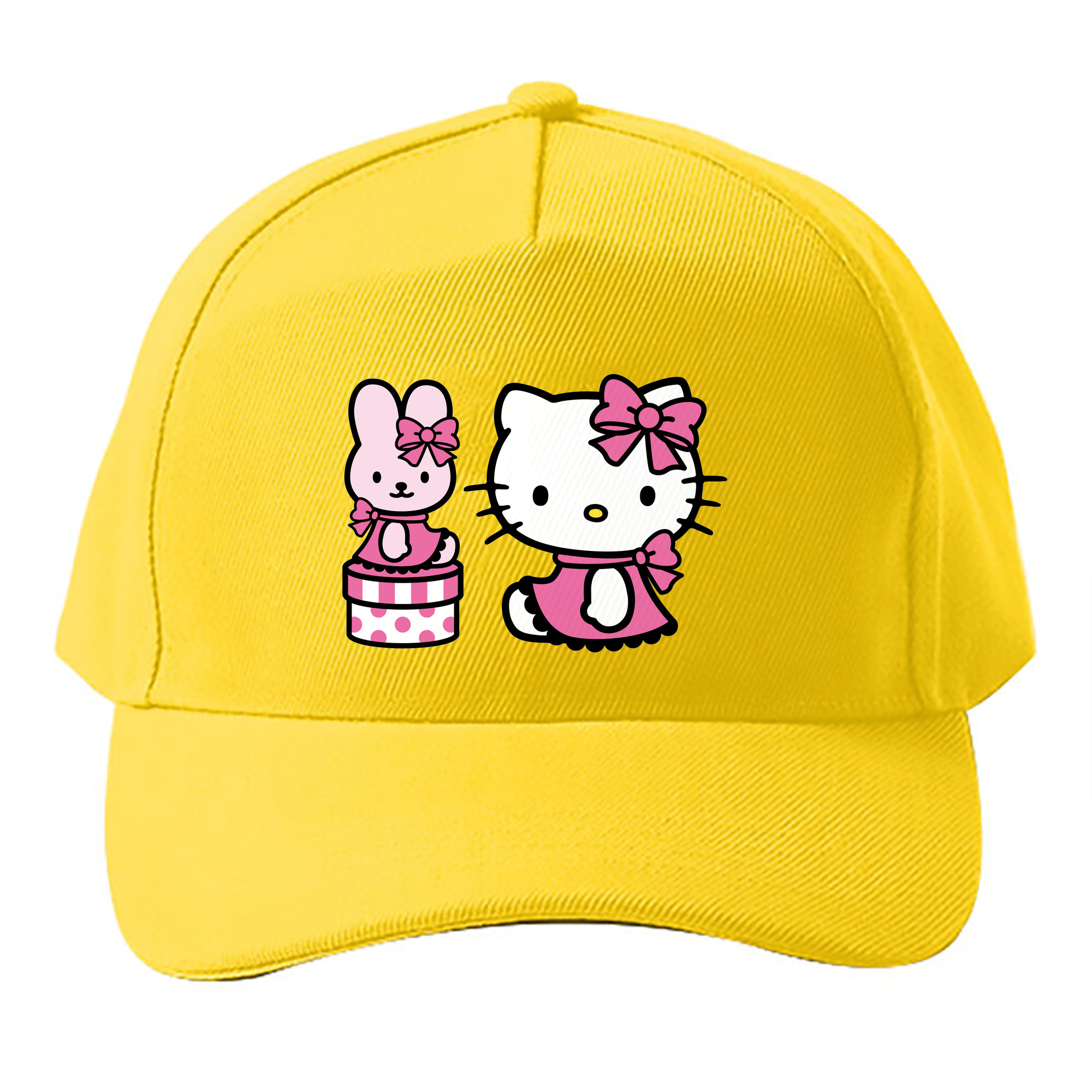 （画像用） Hello Kitty ハローキティ ベースボールキャップ 綿100％ 男女兼用 帽子 スポーツ